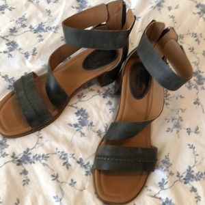 Sperry Block Heel Grey Hercules Sandals